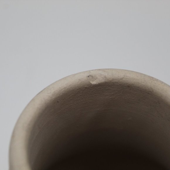 Vintage Swirl Nemadji Pottery Vase (small chip; as-is) - Picture 3 of 7